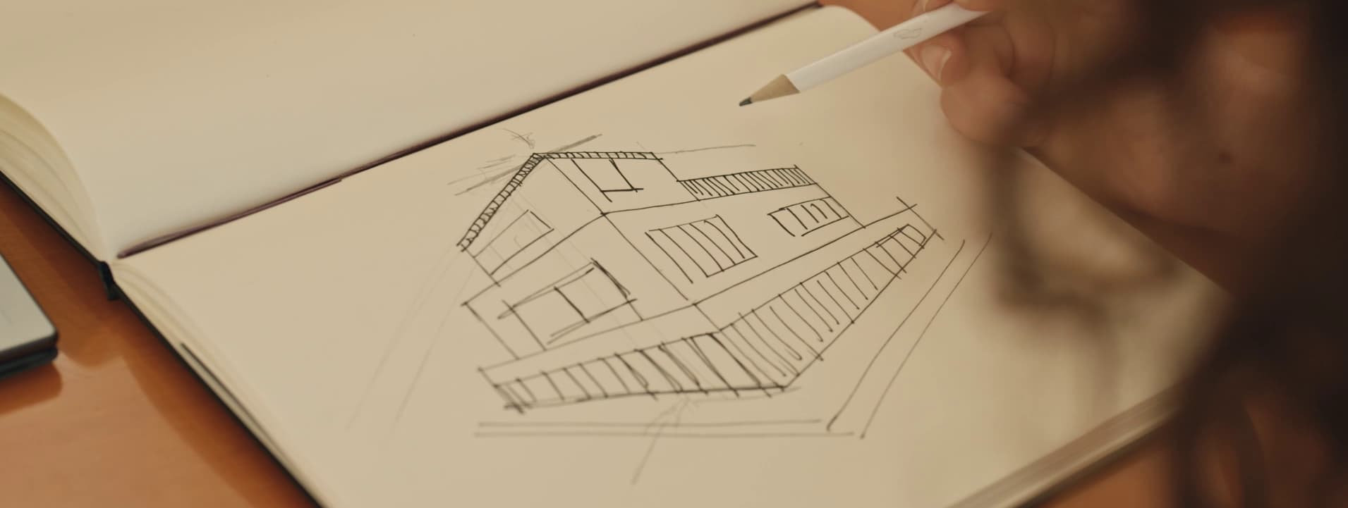 Drawing of a building